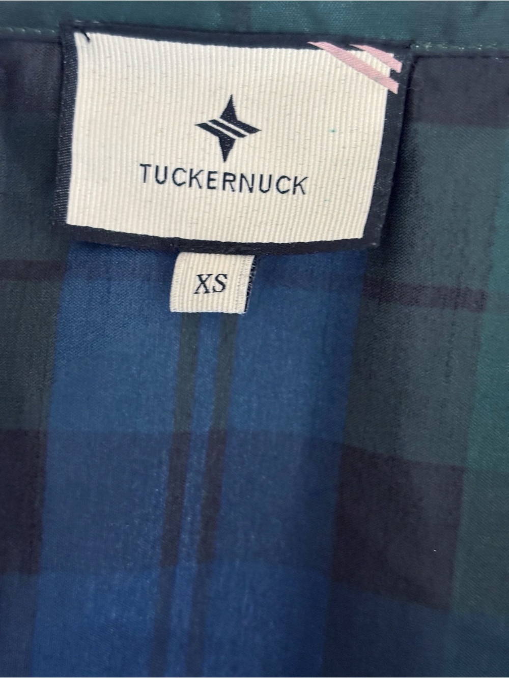 Tuckernuck Blackwatch Plaid French Cuff Celine Top XS - Picture 6 of 8